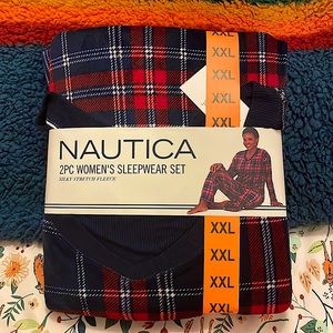 Nautica Women's 2 Piece Cozy Fleece Pajama Sleepwear Set